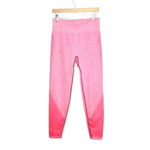 PINK Victoria Secret seamless leggings. Coral/pink, size large.